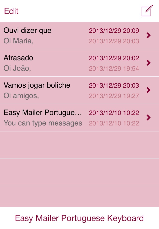 Easy Mailer Portuguese screenshot 3