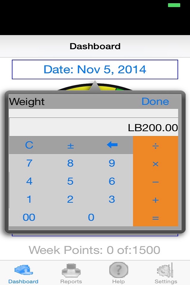 iWeightMan Lite screenshot 2