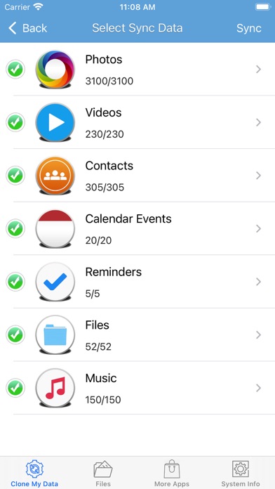 Clone My Data - Copy&Sync Data screenshot 3