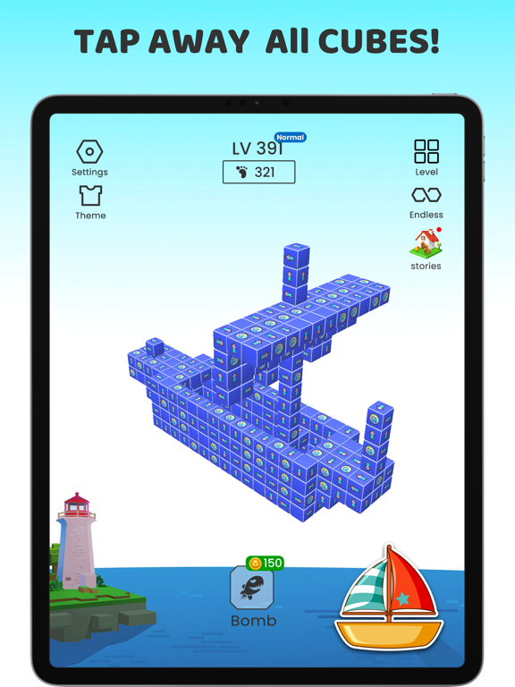 Tap Away Cubes：3D Block Puzzle screenshot 4