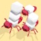 Gather and stack up sugar cubes to build your glory ant nest