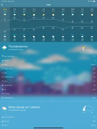 Screenshot 3 Clima - Clima en vivo y radar iphone