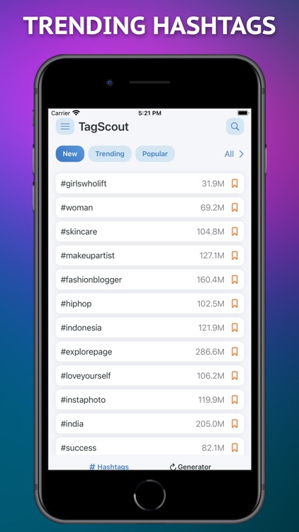 Hashtag Generator & Analytics