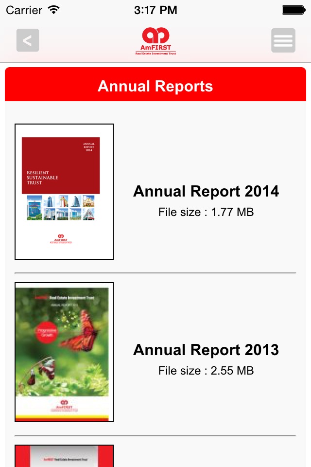 AmFIRST REIT Investor Relation screenshot 4