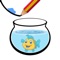 Draw line to rescue the cute little fish and let it play happily in the water