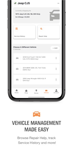 AutoZone app screenshot