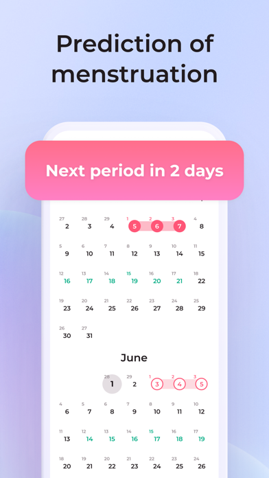 Period calendar - Days screenshot 3