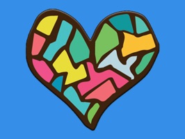 Hearts stickers and emoji Love