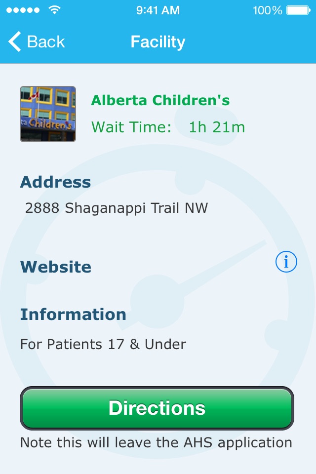 Alberta Health Services screenshot 3