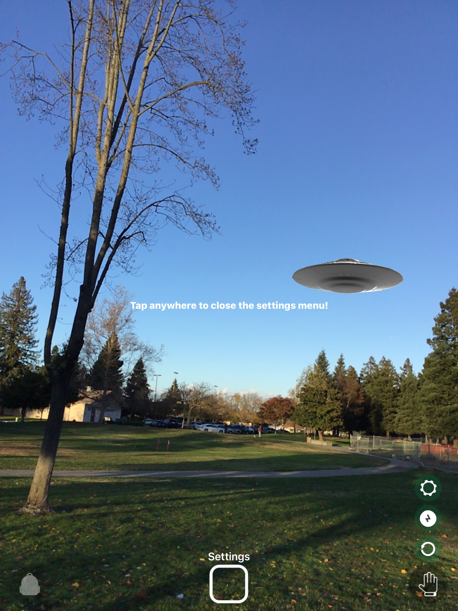 Augmented Reality UFO Stickers screenshot 2