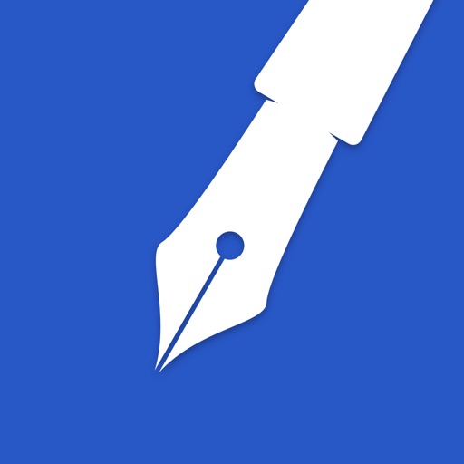 Blue Sketch - Handwritten note Icon