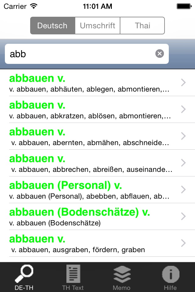ClickThai Wörterbuch screenshot 2
