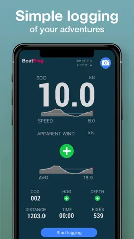 Game screenshot BoatPing Sailing Logbook mod apk