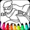 Boys Ninja Coloring