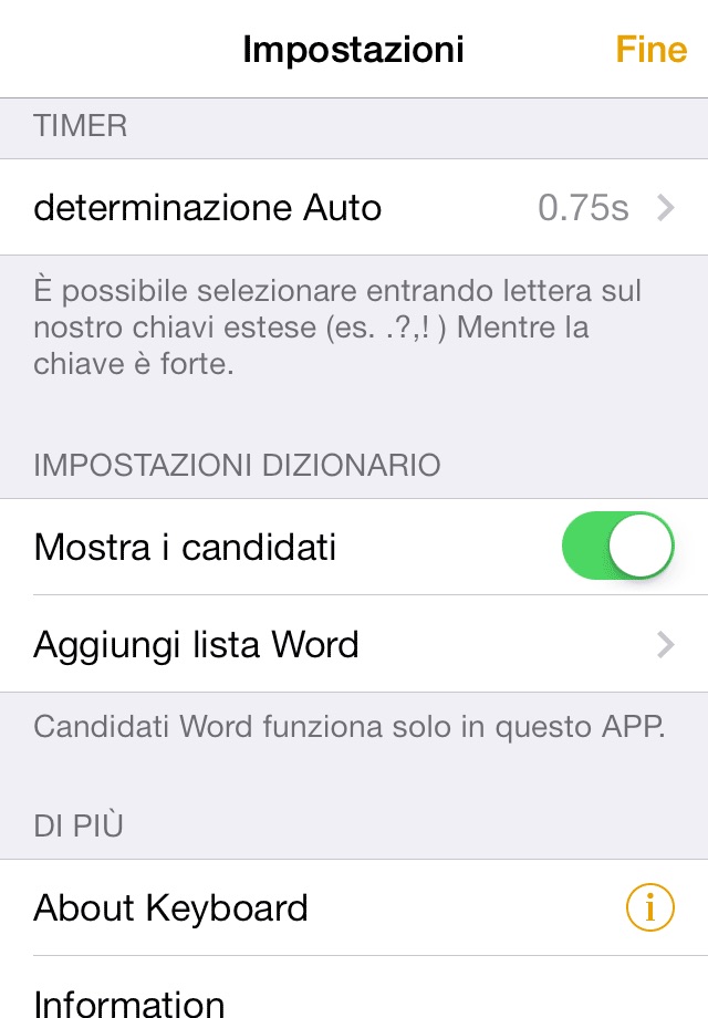 Easy Mailer Italian Keyboard screenshot 4