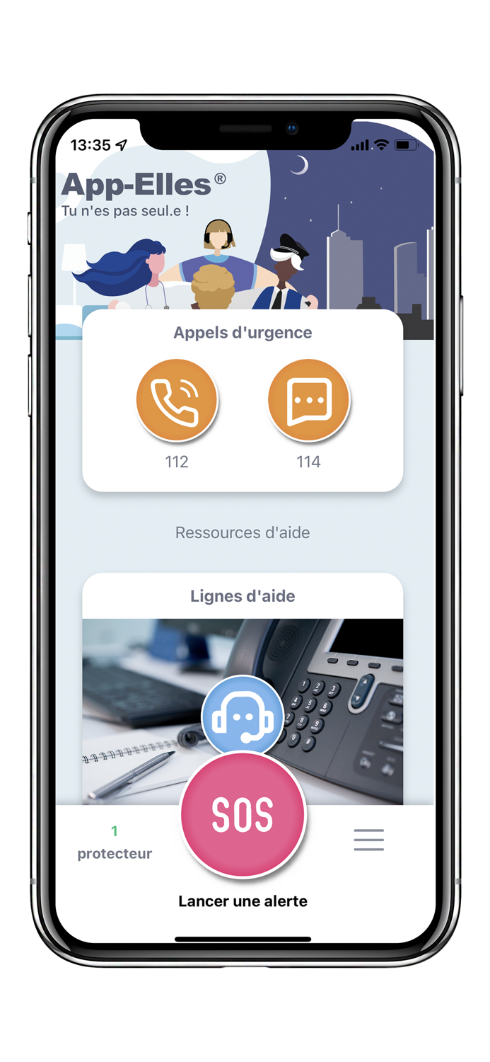 App-Elles Tu nes pas seul.e
