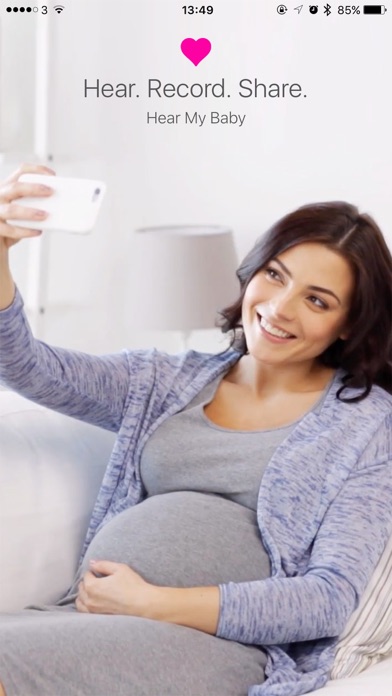 Hear My Baby Pregnancy App iphone captures décran