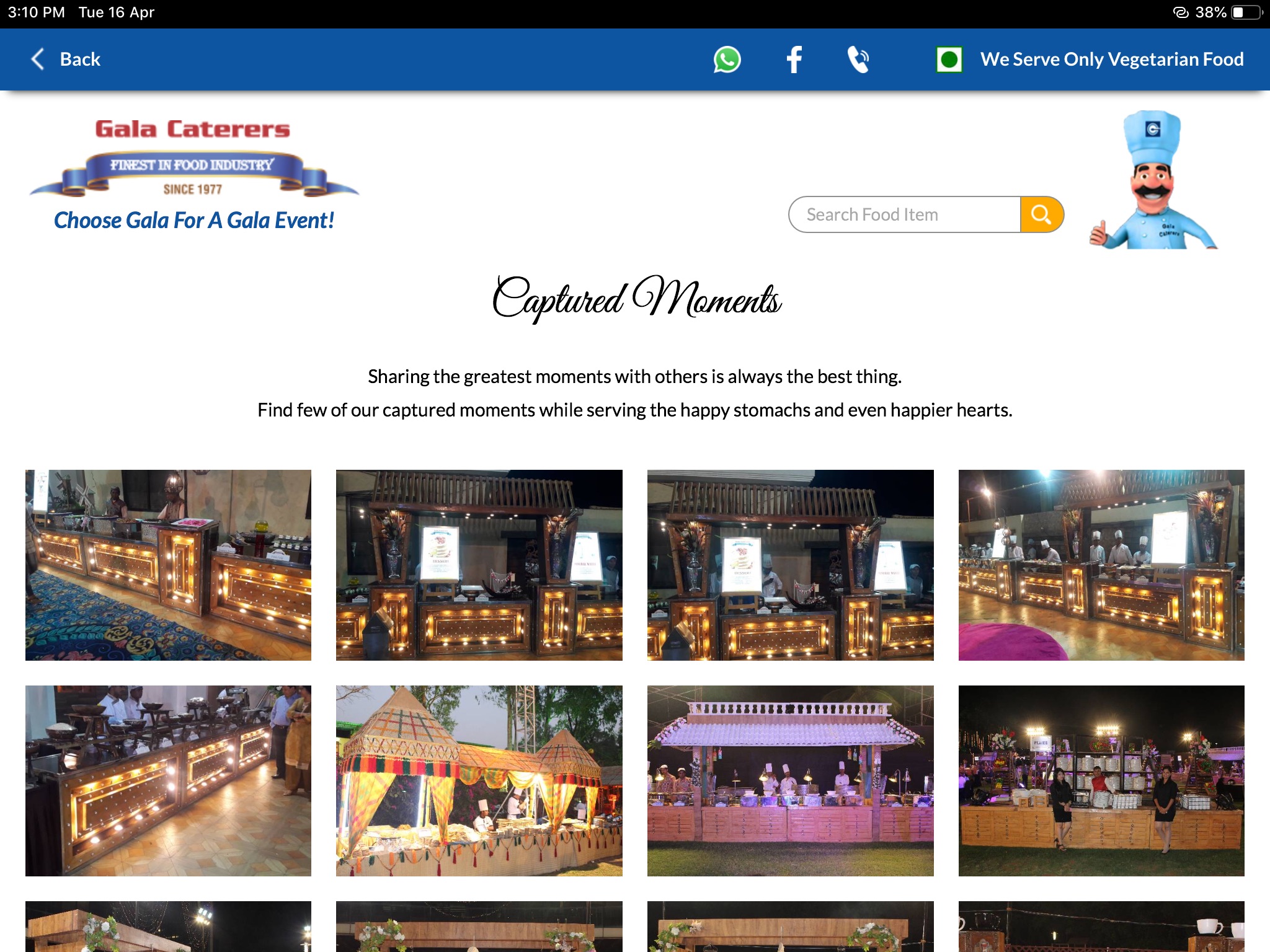 Gala Caterers screenshot 2