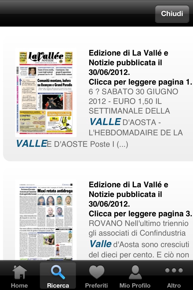 La Vallèe Notizie screenshot 3