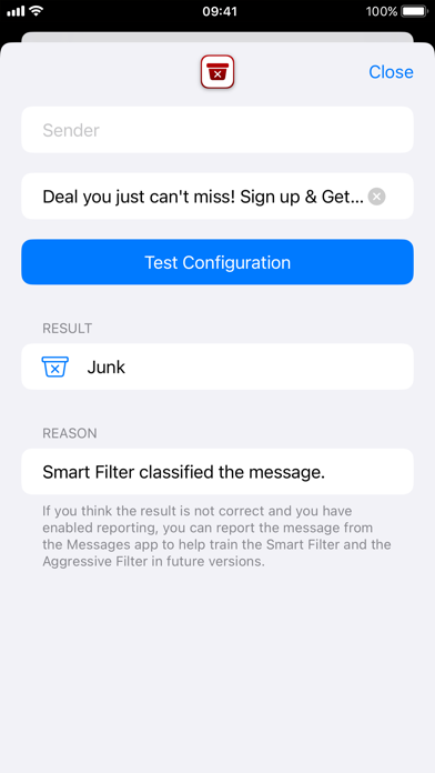Junkman: A.I. SMS Blocker screenshot 2