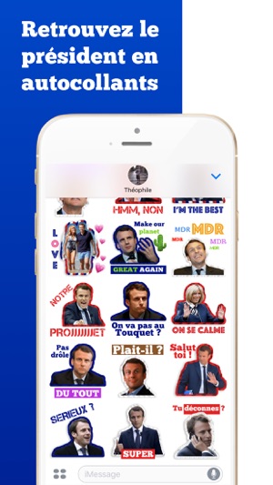 Macron Président 2017-2022 Stickers auto