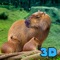 Become a wild capybara – graceful and cute rodent, giant guinea pig