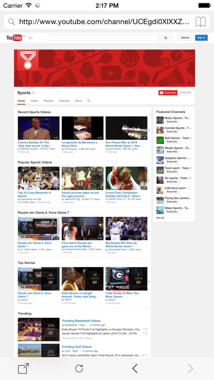 Desktop View Browser