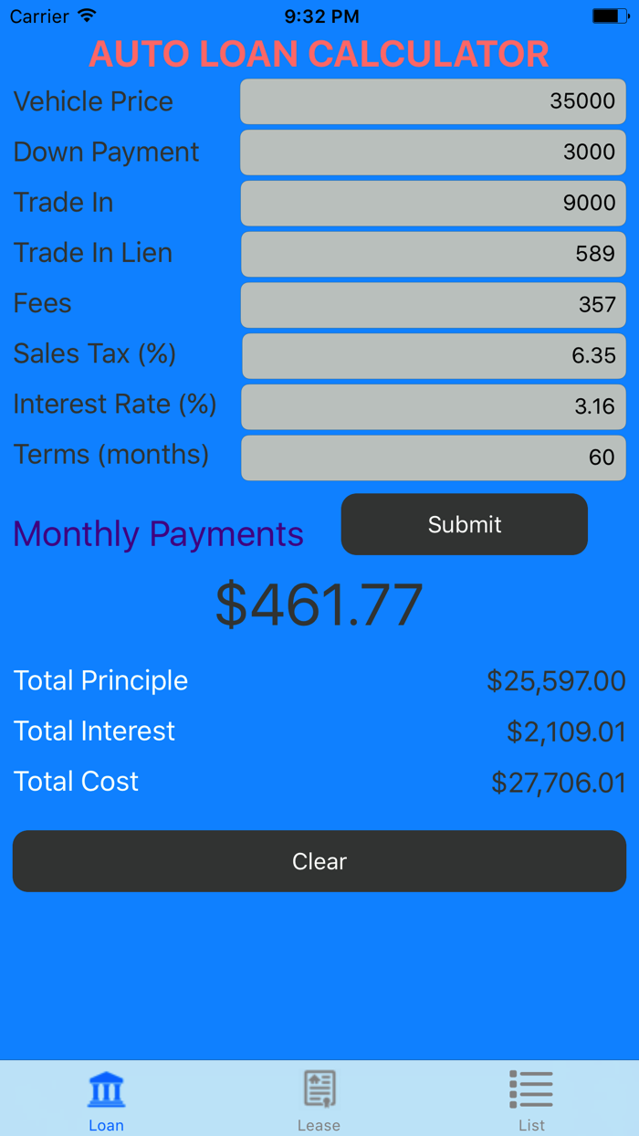 Car Loan Calculator – Auto Loan  Lease Calculator