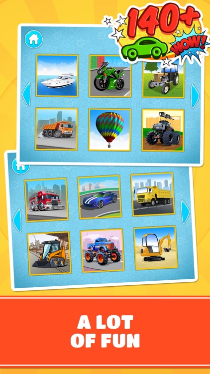 Cars and Vehicles Puzzle : Logic Game for Kids screenshot-3