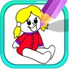 Little Doll Games Coloring Pages For Kids Girls