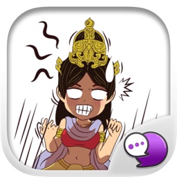 Lady isan old old Stickers for iMessage