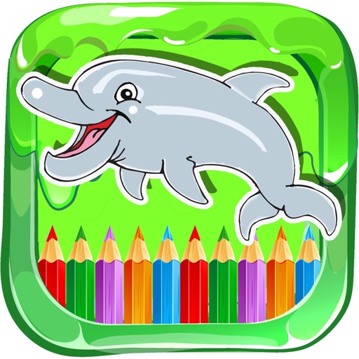 Dolphin Club Coloring Book Pages For Kids Play