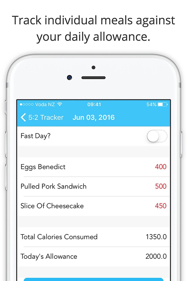 5:2 Fast Diet Calculator, Tracker & Planner screenshot 3