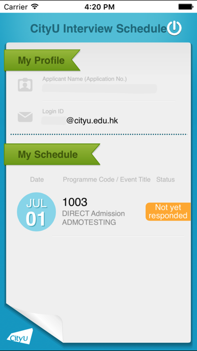 How to cancel & delete CityU Admission Interviews from iphone & ipad 2