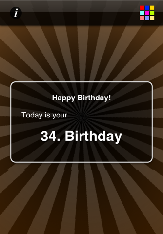 My Birthday App - náhled