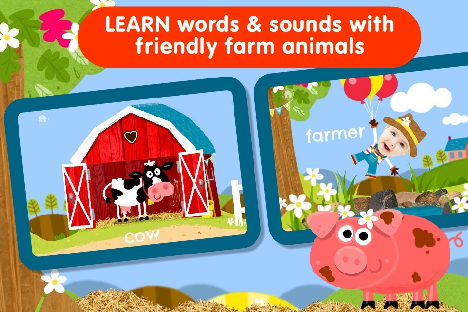 Peek a Boo Farm Animals Sounds screenshot 2