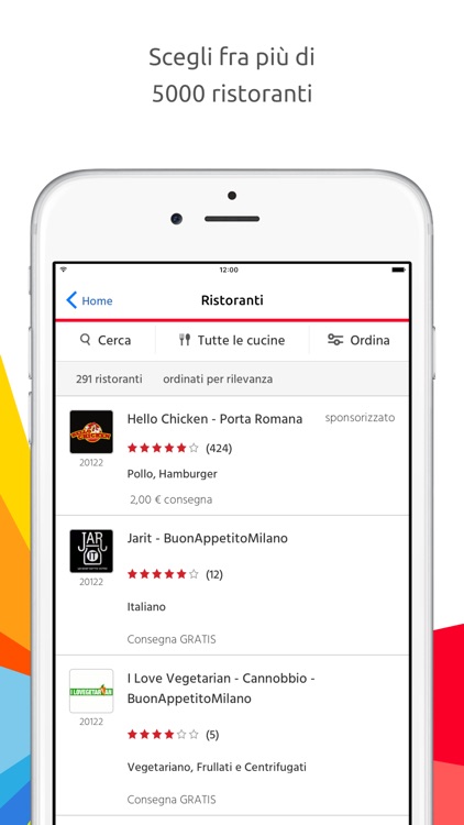 Just Eat – Ristoranti a domicilio