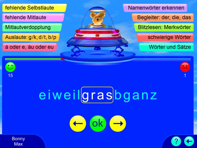 Writing German Words With Fragenbar On The App Store