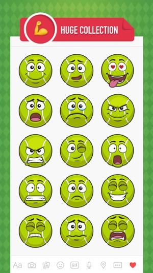 TennisMoji - tennis emoji & stickers keyboard app(圖2)-速報App