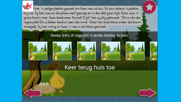 Die Lelike eendjie Kinderstorie in Afrikaans