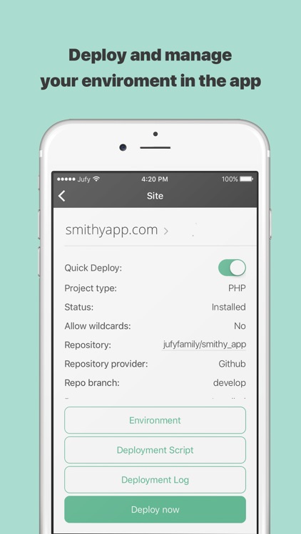 Smithy — Laravel Forge mobile client