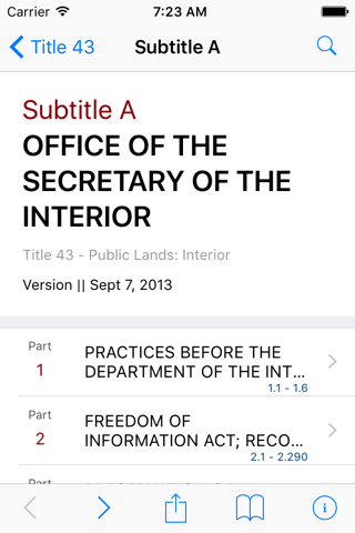 43 CFR - Public Lands: Interior (LawStack Series) screenshot 2