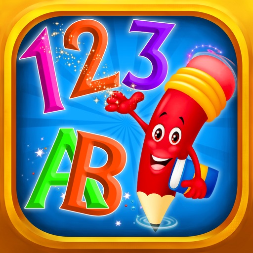 Learning numbers and letters icon