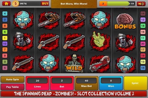 The Spinning Dead Zombies Slot Collection Volume 2 screenshot 2