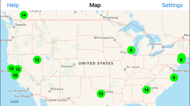 Radiation Map Tracker displays worldwide radiation(圖1)-速報App