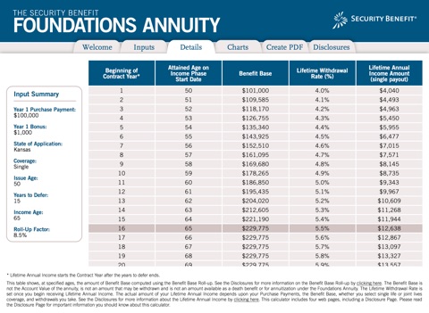 Foundations Income Calculator screenshot 3