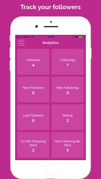 Analytics for Instagram - Followers, Likes, Report