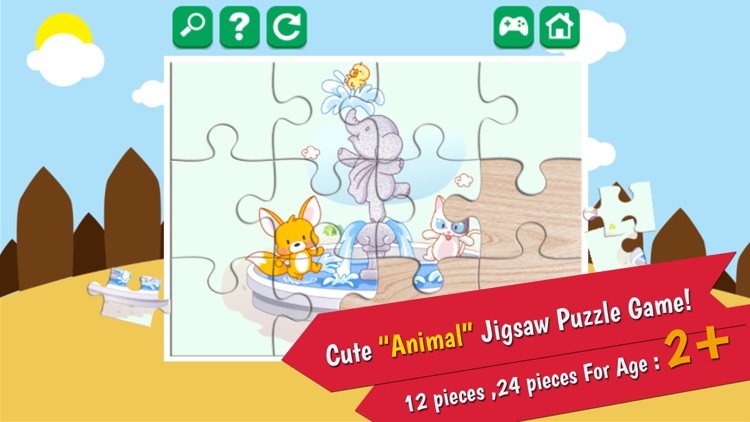 Pets And Wild Animal Jigsaw Game For Kids screenshot-3