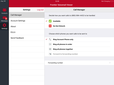 Frontier Voicemail Viewer screenshot 4