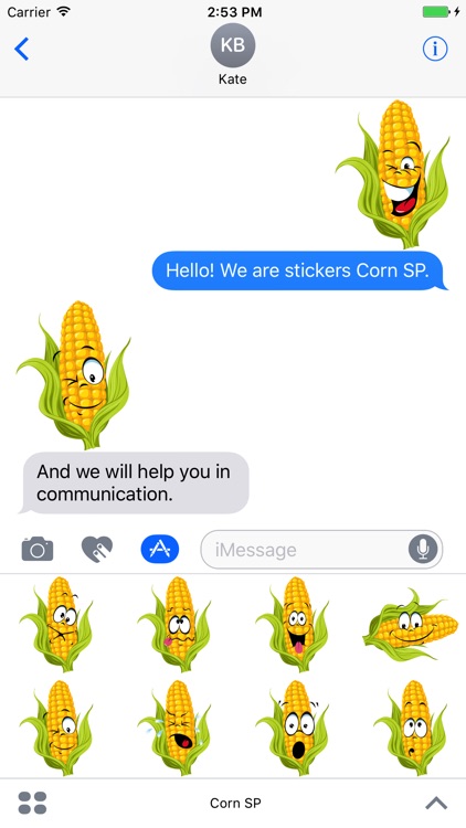 Corn SP emoji stickers screenshot-3
